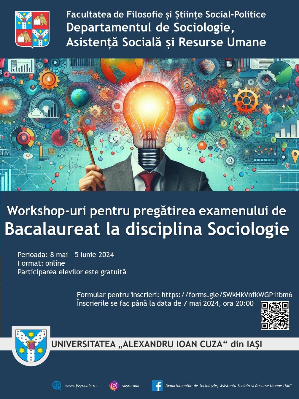 Bacalaureat la disciplina Sociologie - seria de workshop-uri