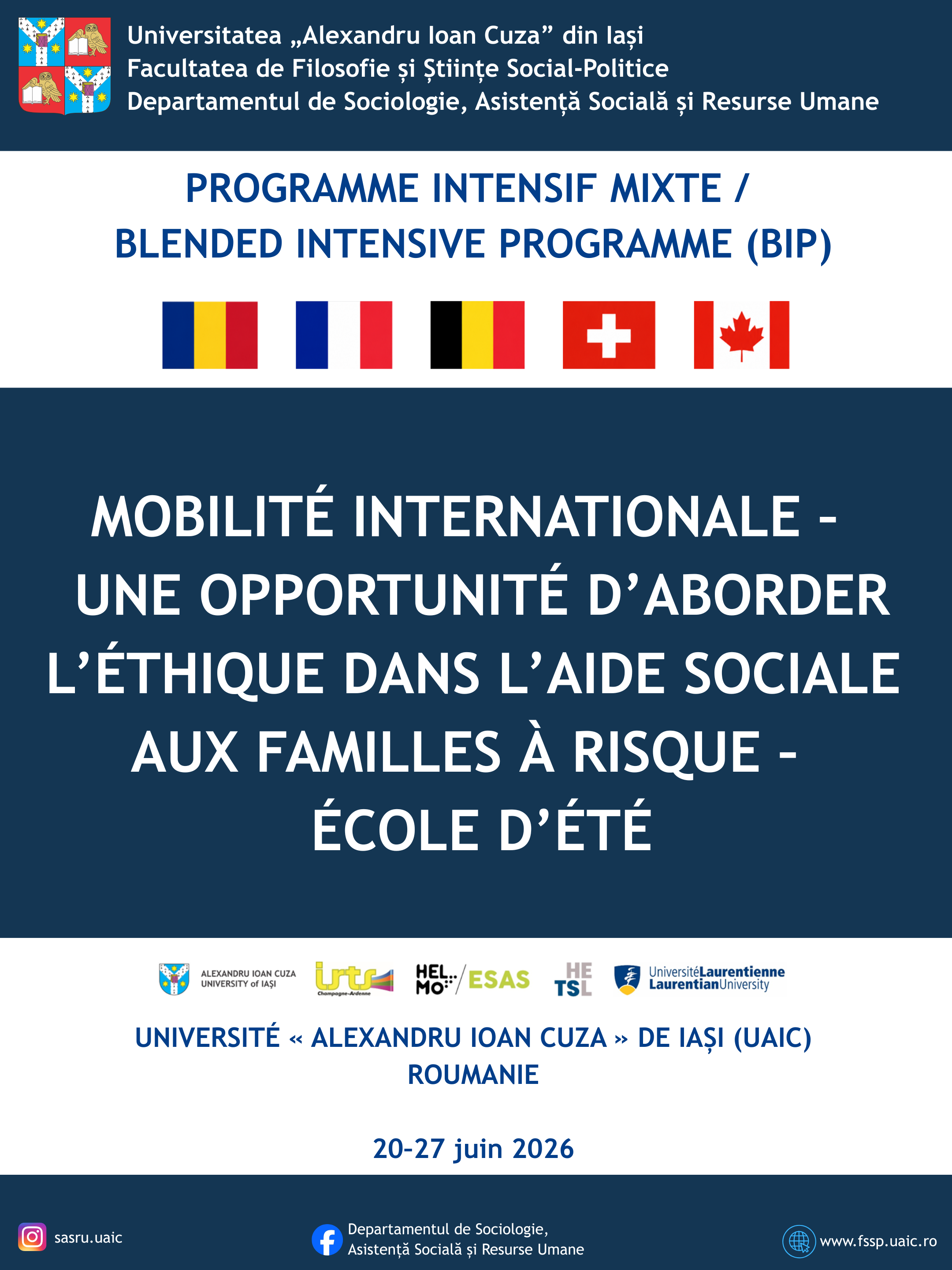 Mobilitatea internațională – o oportunitate de a aborda etica în asistența socială acordată familiilor în situații de risc
