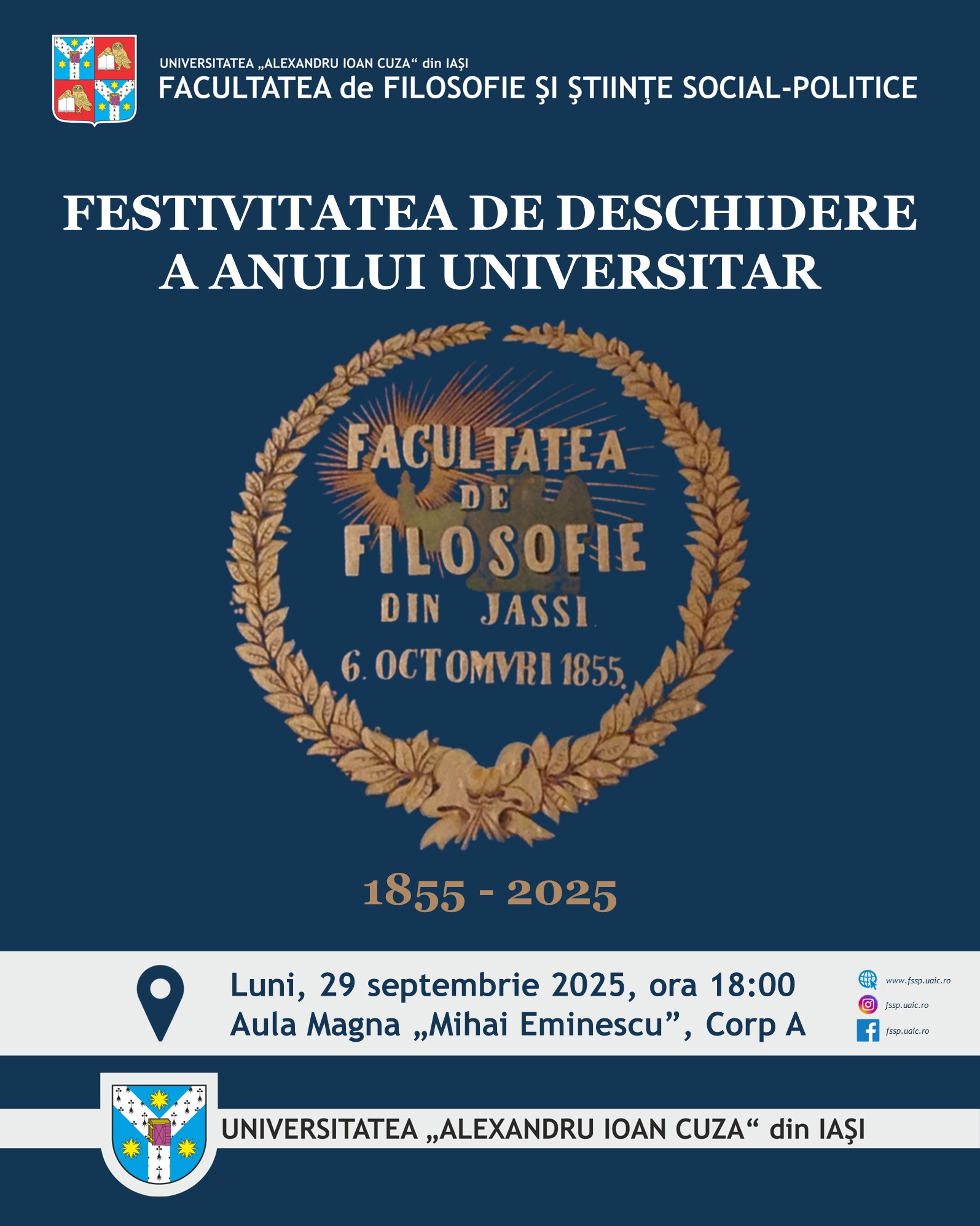 Afis deschidere an univ 2025 2026 online