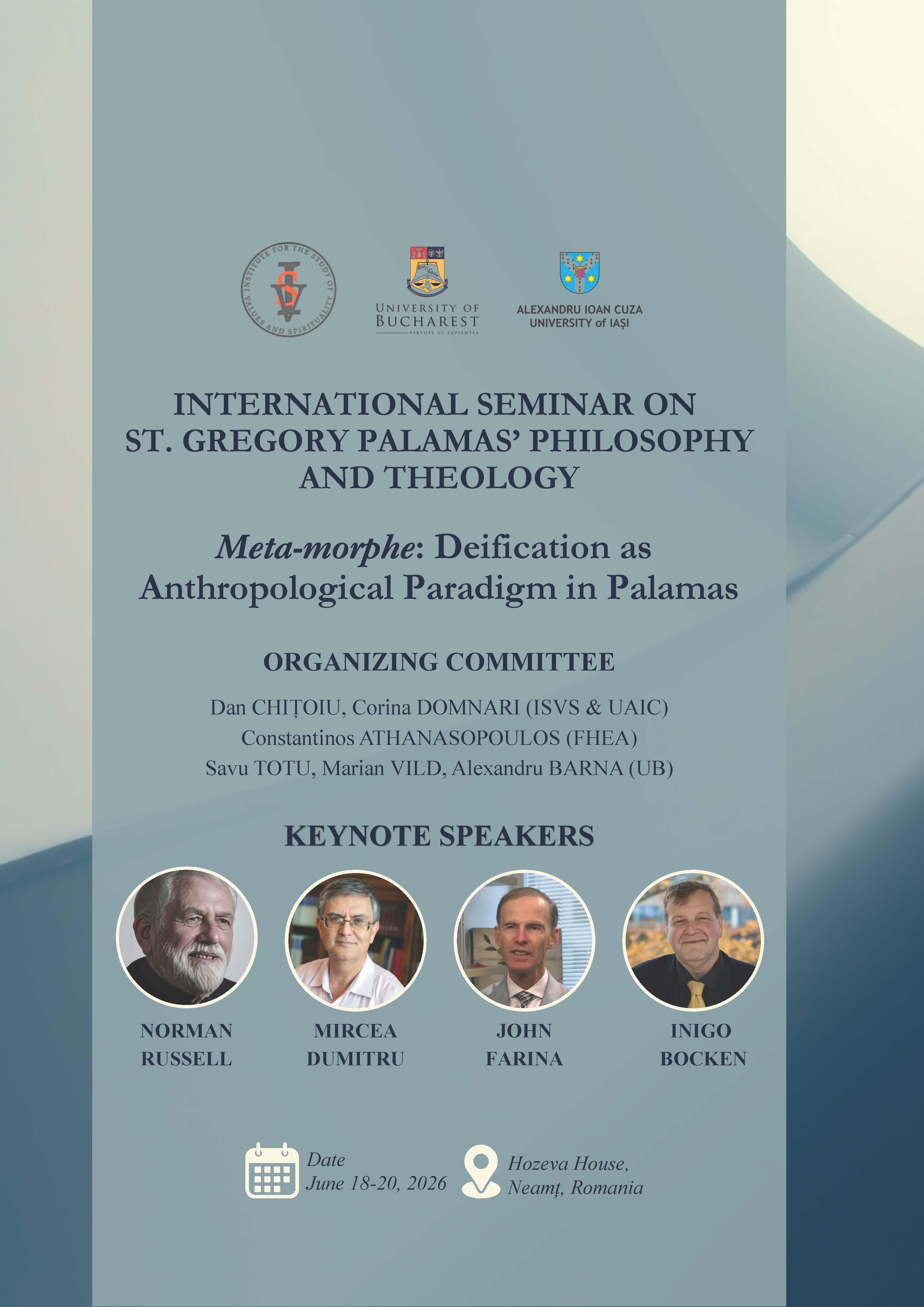 International Seminar on St.Gregory Palamas' Philosophy and Theology