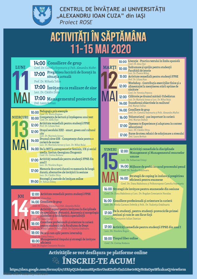 Activitati CI 11 15 mai 2020