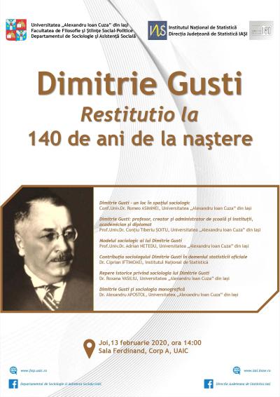 Afis Restitutio. D.Gusti