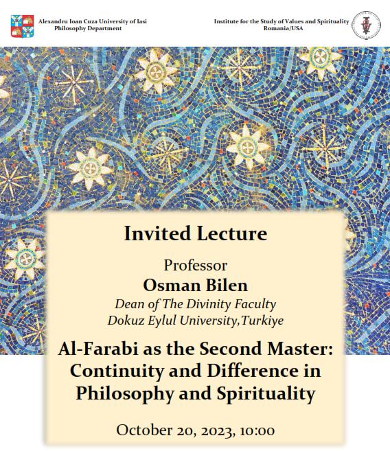 Conferința „Al-Farabi as the Second Master: Continuity and Difference in Philosophy and Spirituality