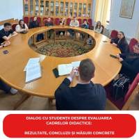 Dialog cu studenții despre evaluarea cadrelor didactice: rezultate, concluzii și măsuri concrete